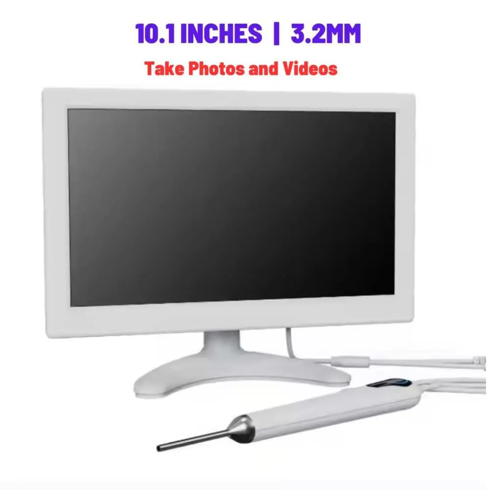 

10.1 Inch Screen Digital Otoscope 3.2mm 1080P HD Ear Scope ENT Endoscope Ear Cleaner With 3500mAh Rechargeable Battery