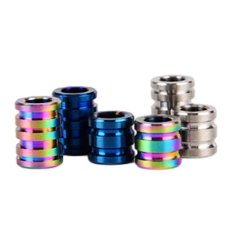 Titaniums Alloys Knife Lanyards Beads Cylindrical Paracord Rope Pendants Beads Dropship