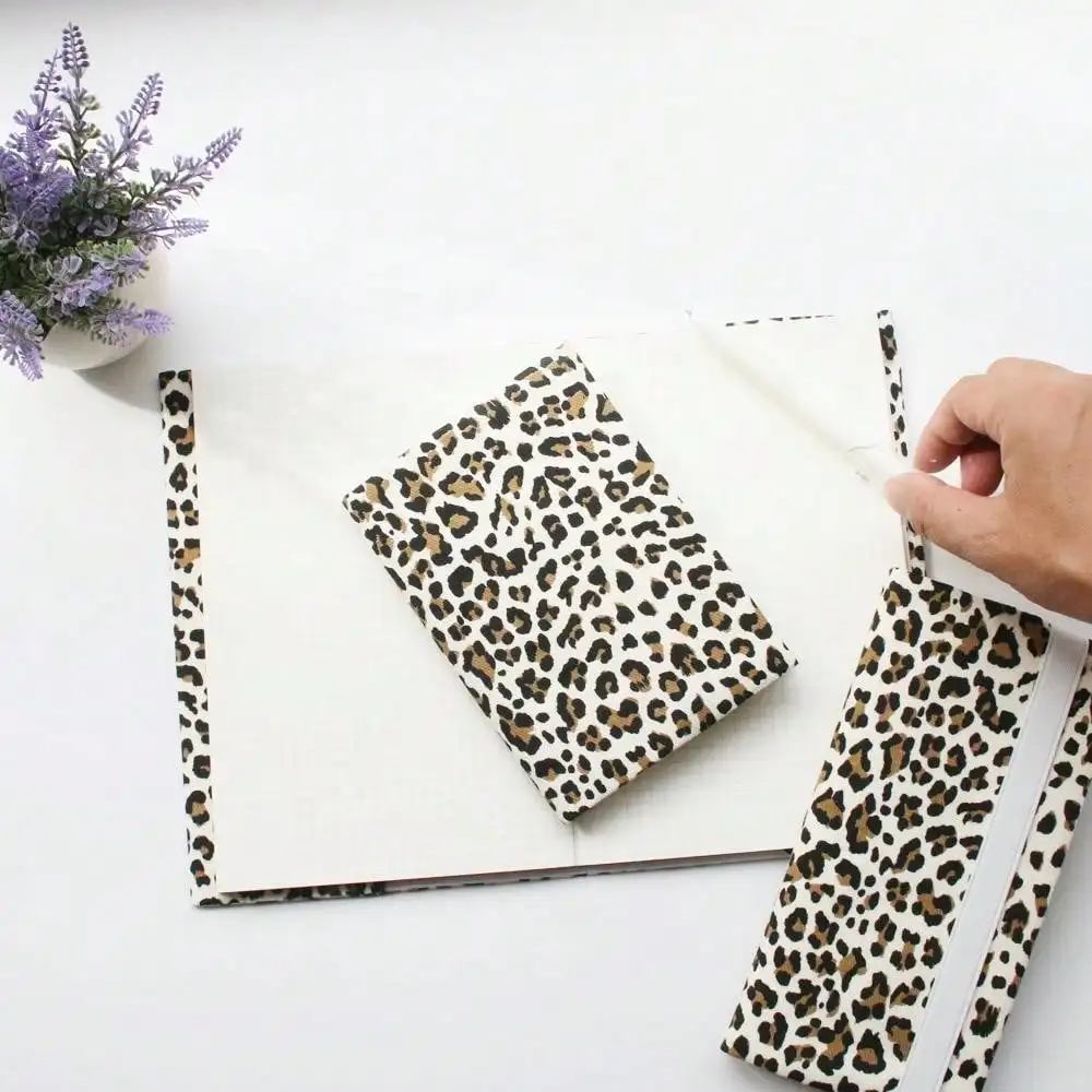 A5 A6 WÖCHEN Leopardenmuster Notizbuchhülle Planer Hülle Schutzhülle Journal Cover Schutz Büro Schreibwaren – Detail 4
