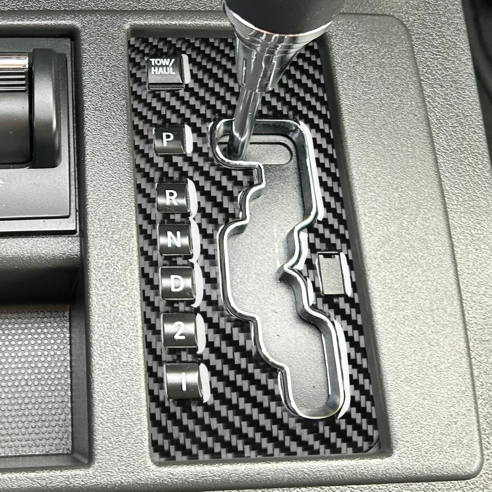 For Jeep Liberty 2008—2012 Carbon Fiber Car Accessories Gear Shift Box Panel Cover Trim Sticker Interior Modification