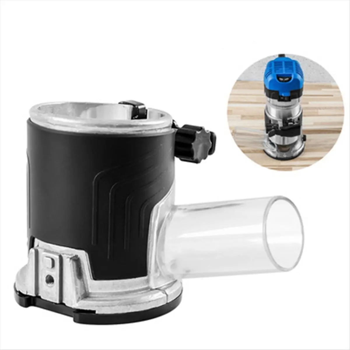 Compact Plunge Router Base Milling Trimming Machine Base Router Base Plastic + Metal