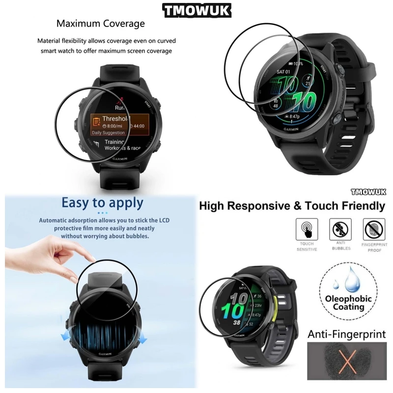 

For Haylou Solar Ultra CrystalShield Curved Screen Protector Soft TPU Anti-Bubble HD Film