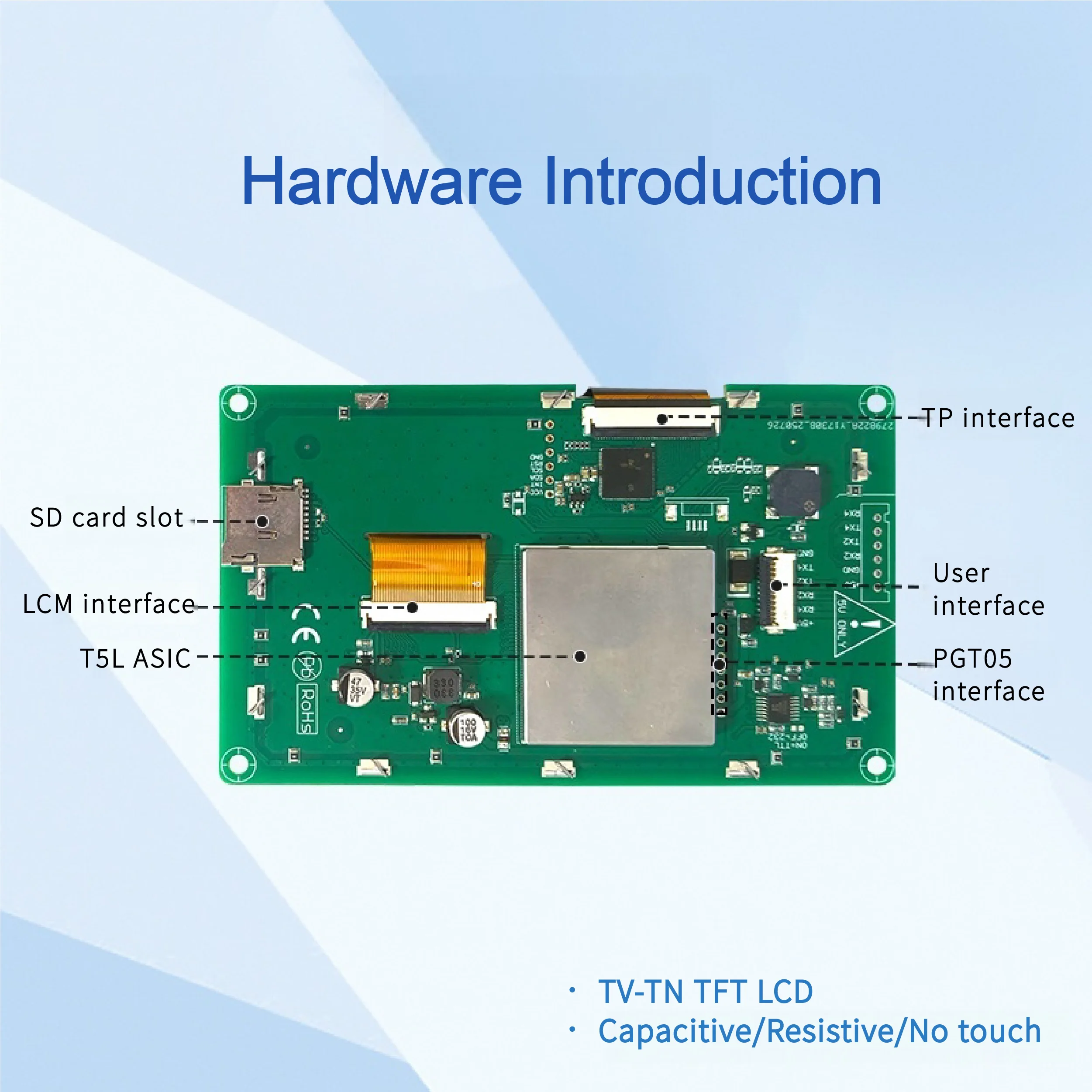 DWIN 4.3 Inch 480*272 TFT LCD Display for Arduino Nano TN Screen Touch Panel Smart UART LCM monitors DMG48270C043_04W