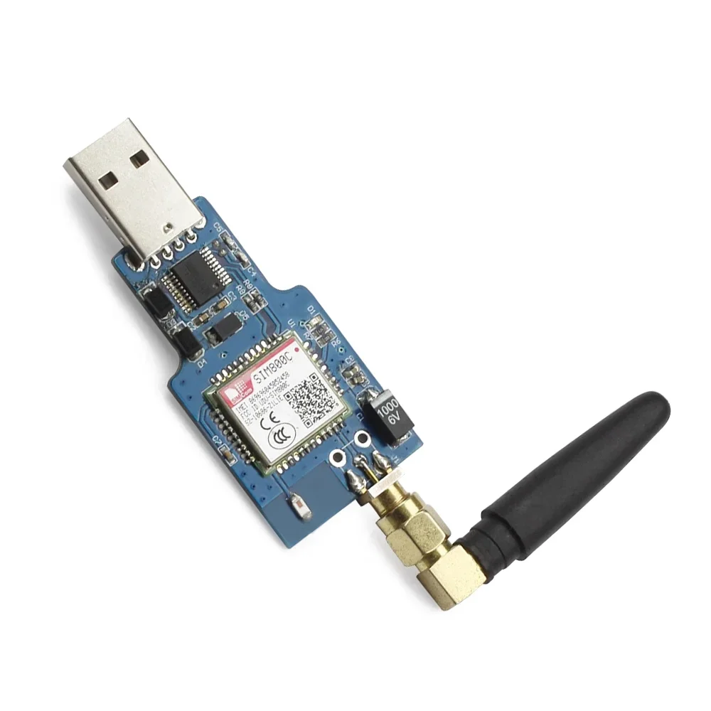 USB To GSM Module GSM GPRS SIM800 SIM800C Module CH340T Chip for Wireless Bluetooth-compatible SMS Messaging with Antenna