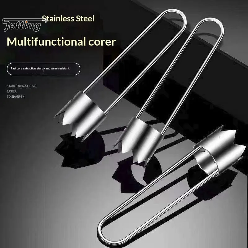 Stainless Steel Corer Tool - For Fruits & Veggies Like Apples, Peppers, Tomatoes | Easy Core Removal | Durable