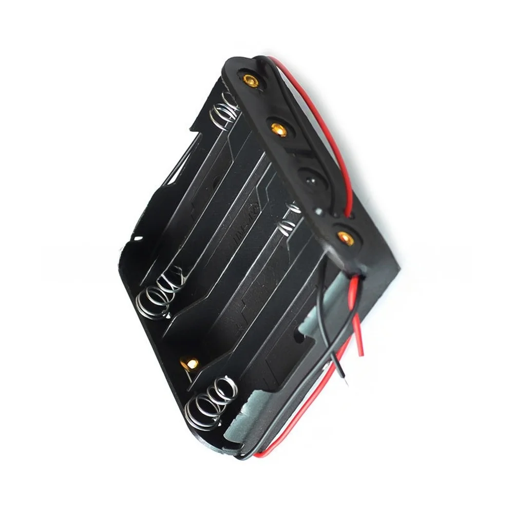 Strong Construction Battery Box Battery Holder Cell Storage Box As The Picture AA Battery Holder 4-section Design