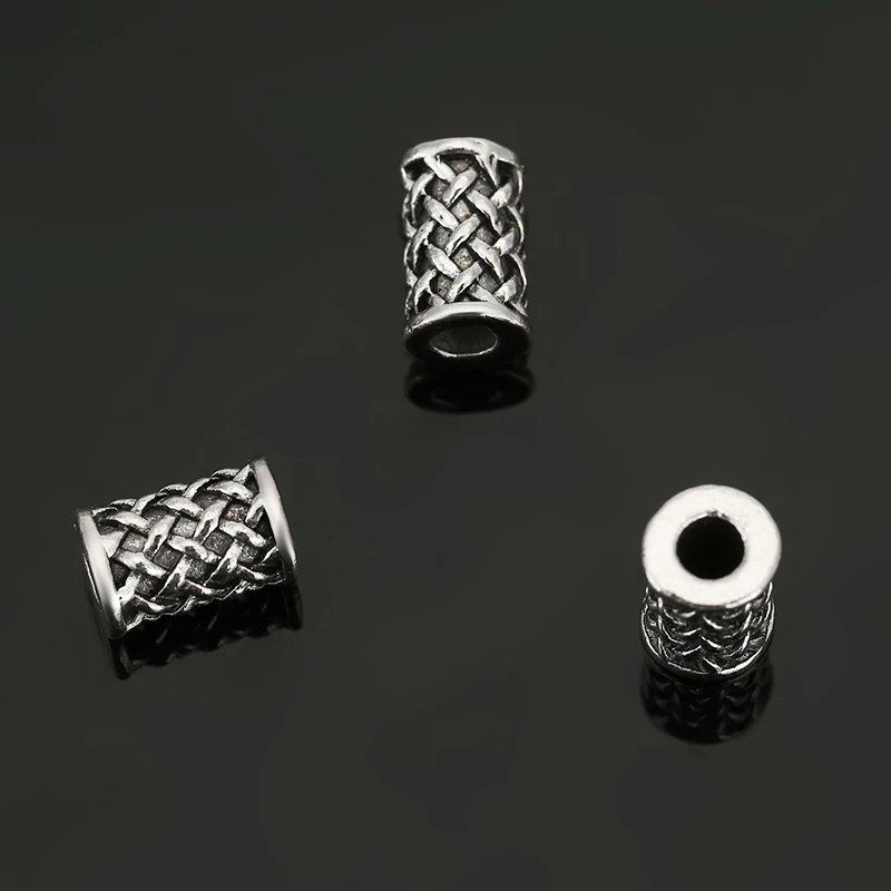 

20pcs/lot 10x7x3mm Viking Runes Charms Tube Beads for Bracelets Viking Beads Fit Pendant Necklace Bracelet DIY Jewelry Making