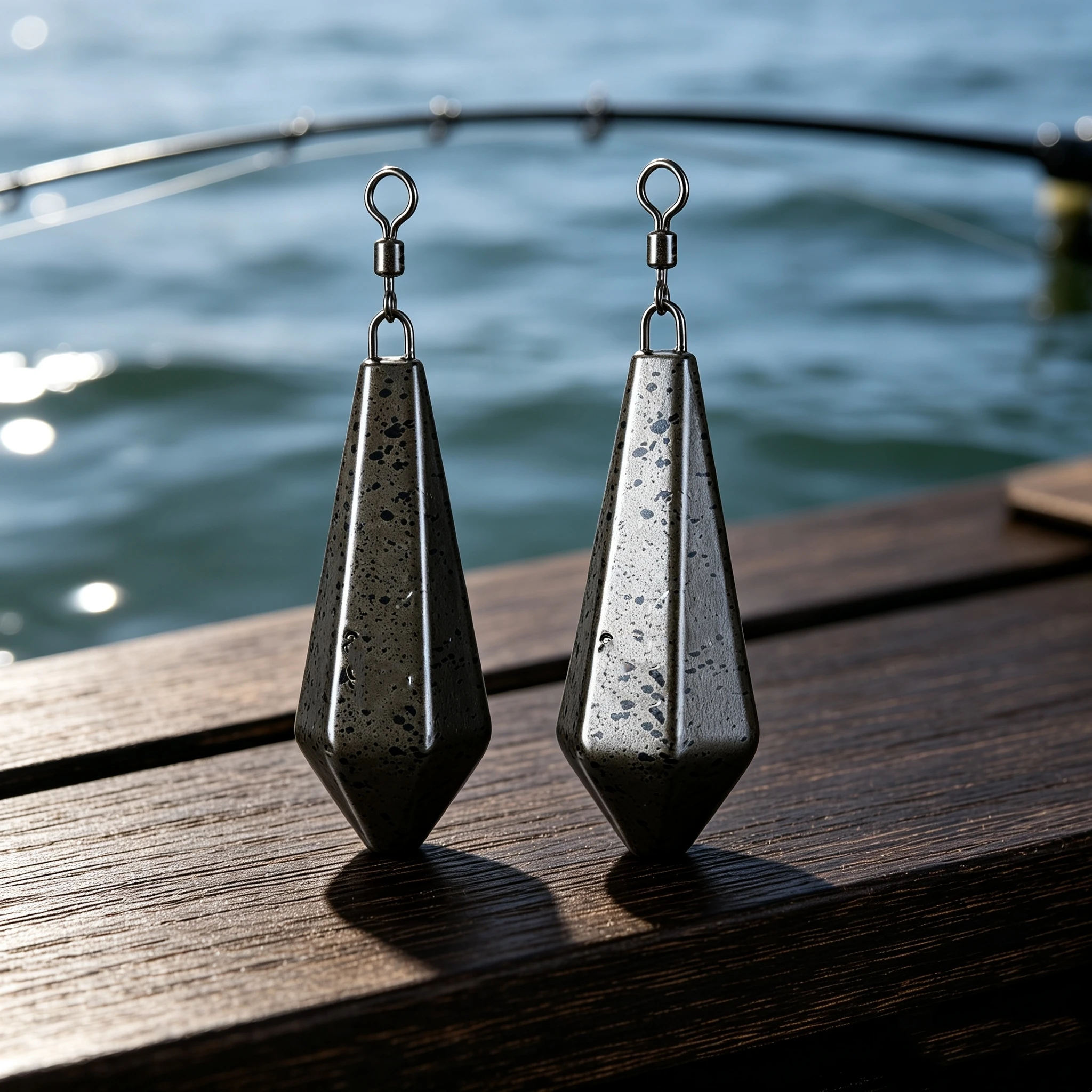 FTK 360 °   Schwenkbare Diamant-Angelbleie mit Anti-Häng-Unterseite, 71g-128g, Multi-Spezifikation, Zubehör für Meeres- und Karpfenangeln