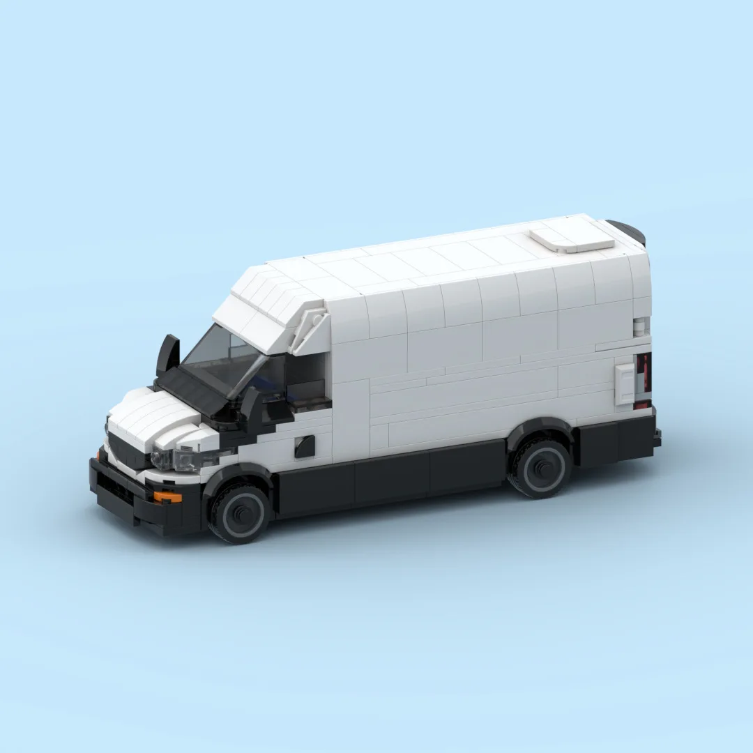 

MOC мелкие частицы строительный блок Iveco модель грузовика детские развивающие DIY автомобильные игрушки транспортная машина детские кирпичи подарок