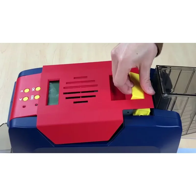 Cheap S21H Desktop Single Side Plastic Card Printer PVC ID Card Maker for Business Office Use