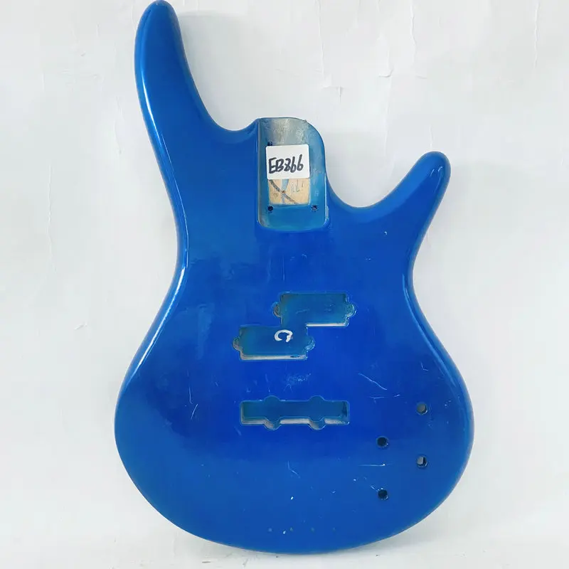 

EB866 Blue Color Electric Bass Unfinished PJB Bass Body Active Pickups in Solid Wood Right Hand with Damages
