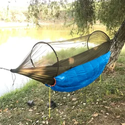 Traveler hamaca para acampar al aire libre, saco de dormir para adultos, edredón cálido para acampar, senderismo, montañismo, cubierta gruesa debajo del edredón