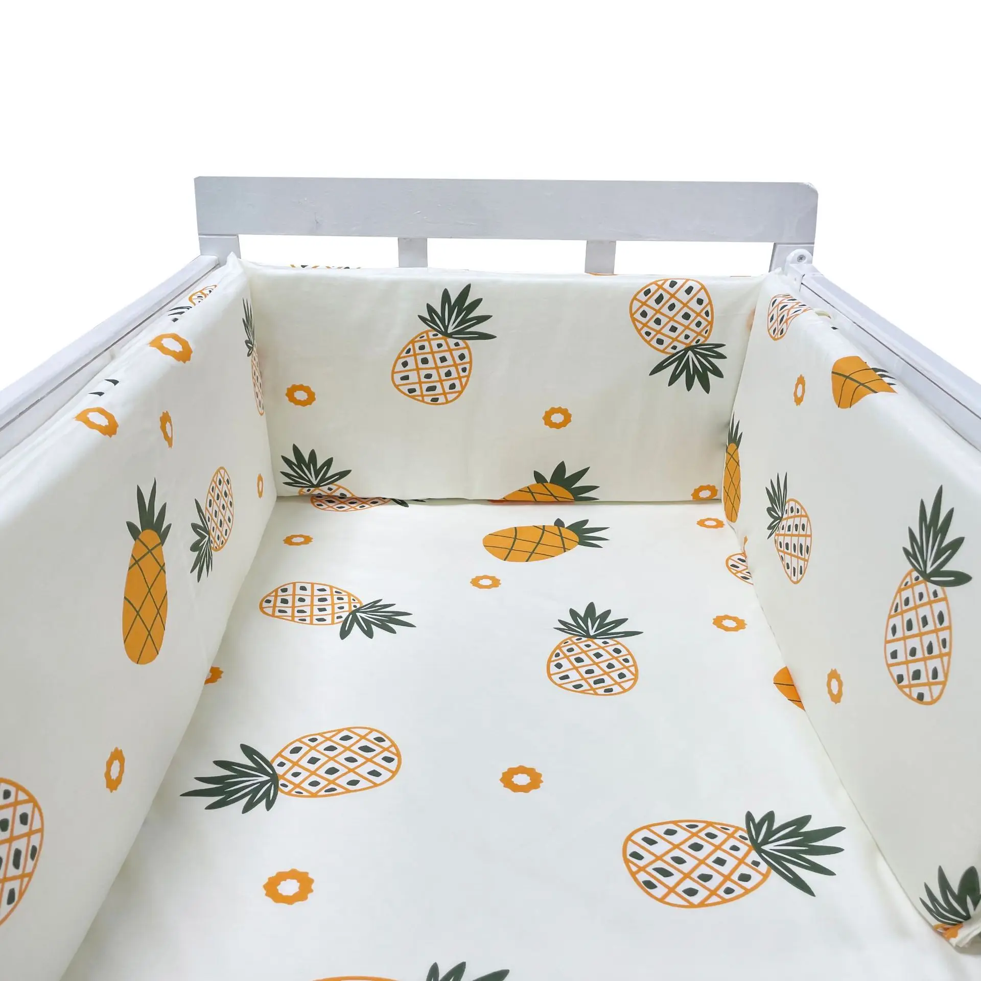 

Newborn Cradle Protector Bumpers Baby Bed Crib Bumper Cotton Washable Stars Design Soft Breathable Bedding Set Bed Circumference