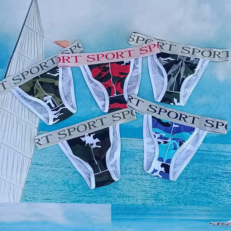 Men's Thongs String Sexy Briefs Underwear Breathable Thong Silky Panties Low Waist Shorts G-String Jockstraps Gay Erotic Panties
