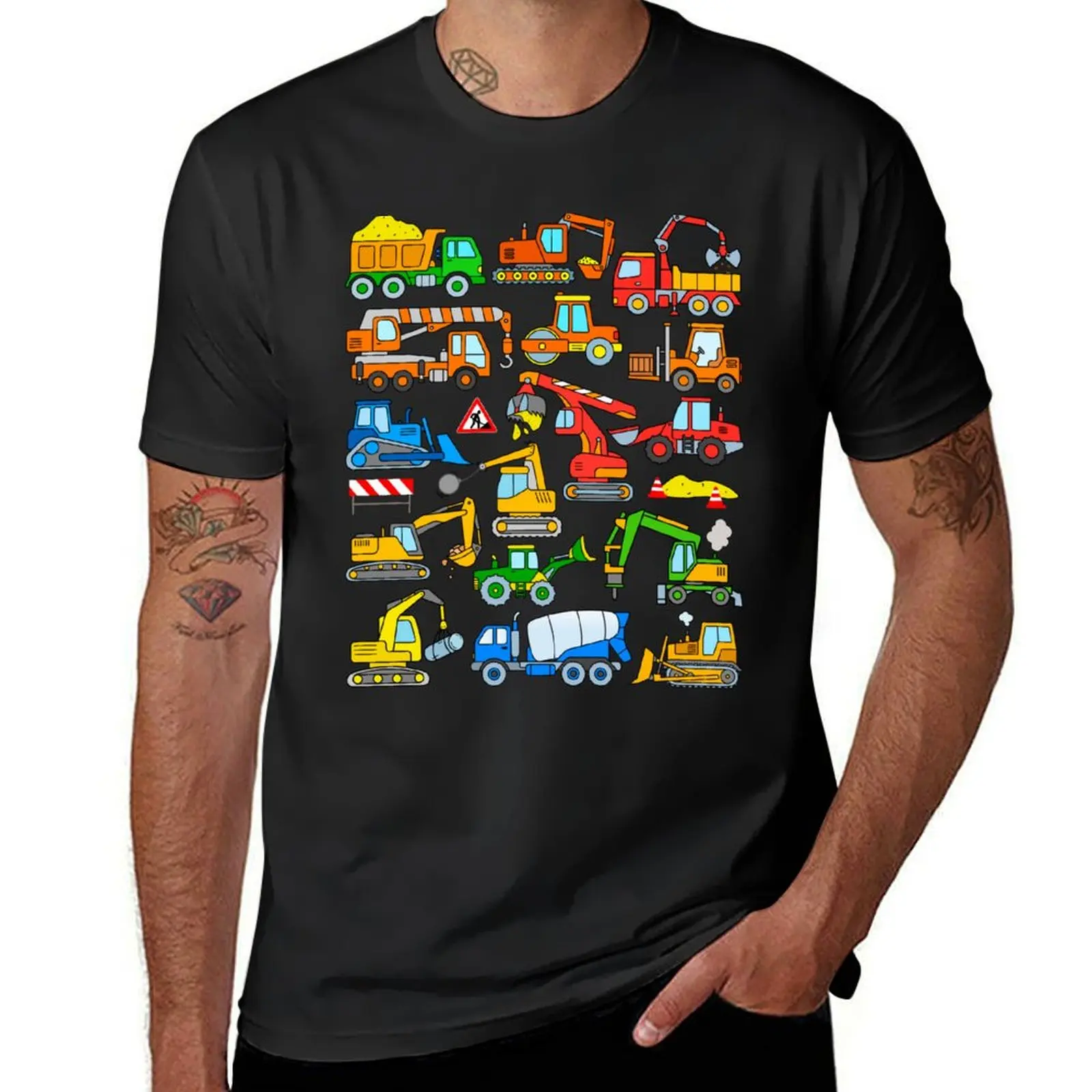 

Excavator Design for Kids T-Shirt for a boy sweat tees anime plain t shirts men
