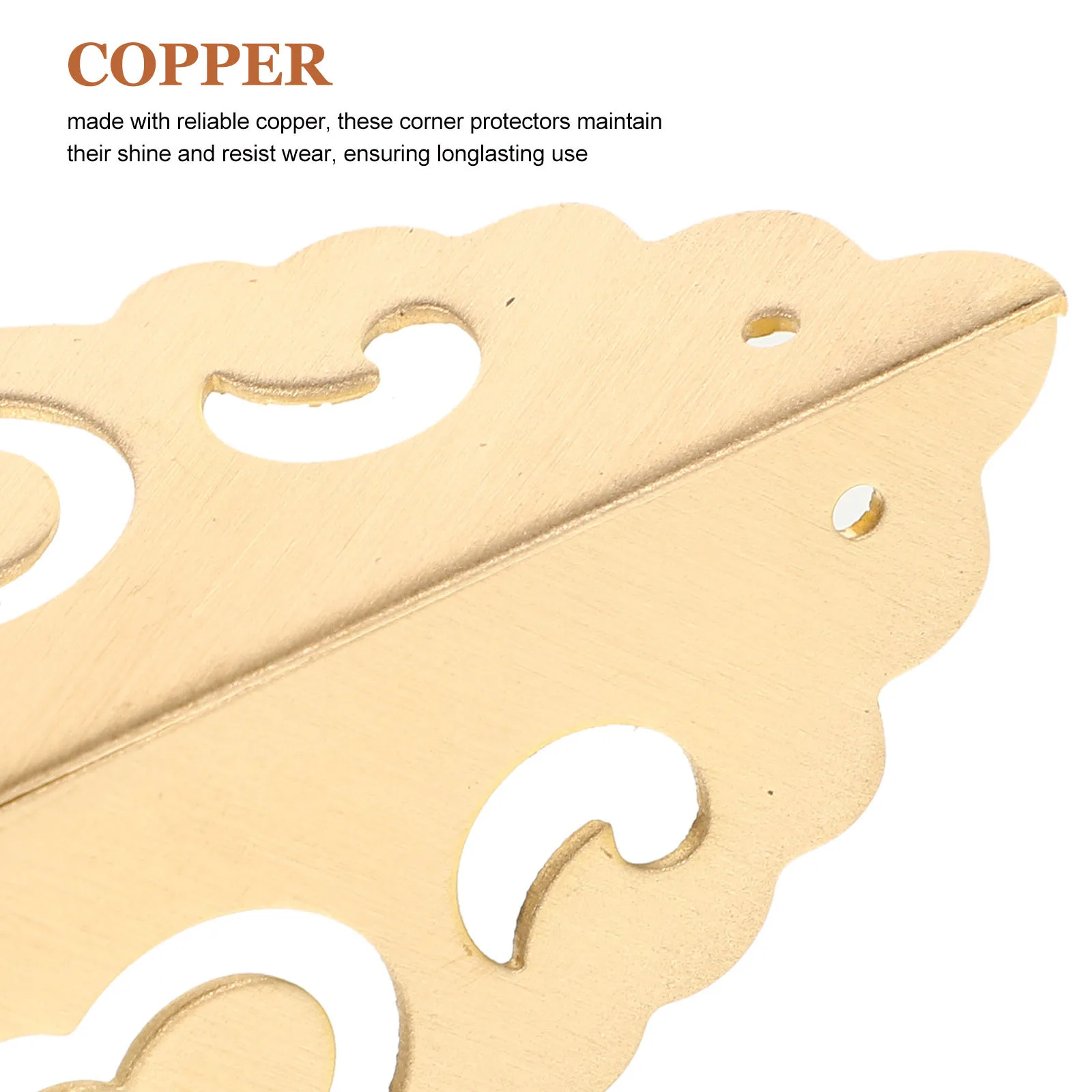 4 шт. металлические угловые ограждения, винтажные защитные уголки для мебели, шкатулка для драгоценностей, декоративная ретро-коробка