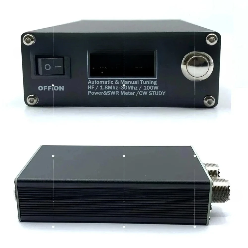 ATU-100 ATU-100M for  QRP Antenna Tuner Morse Code   Power Meter  for HF Radio 1pcs AT-100M Pro 100W 1.8MHz-30MHz