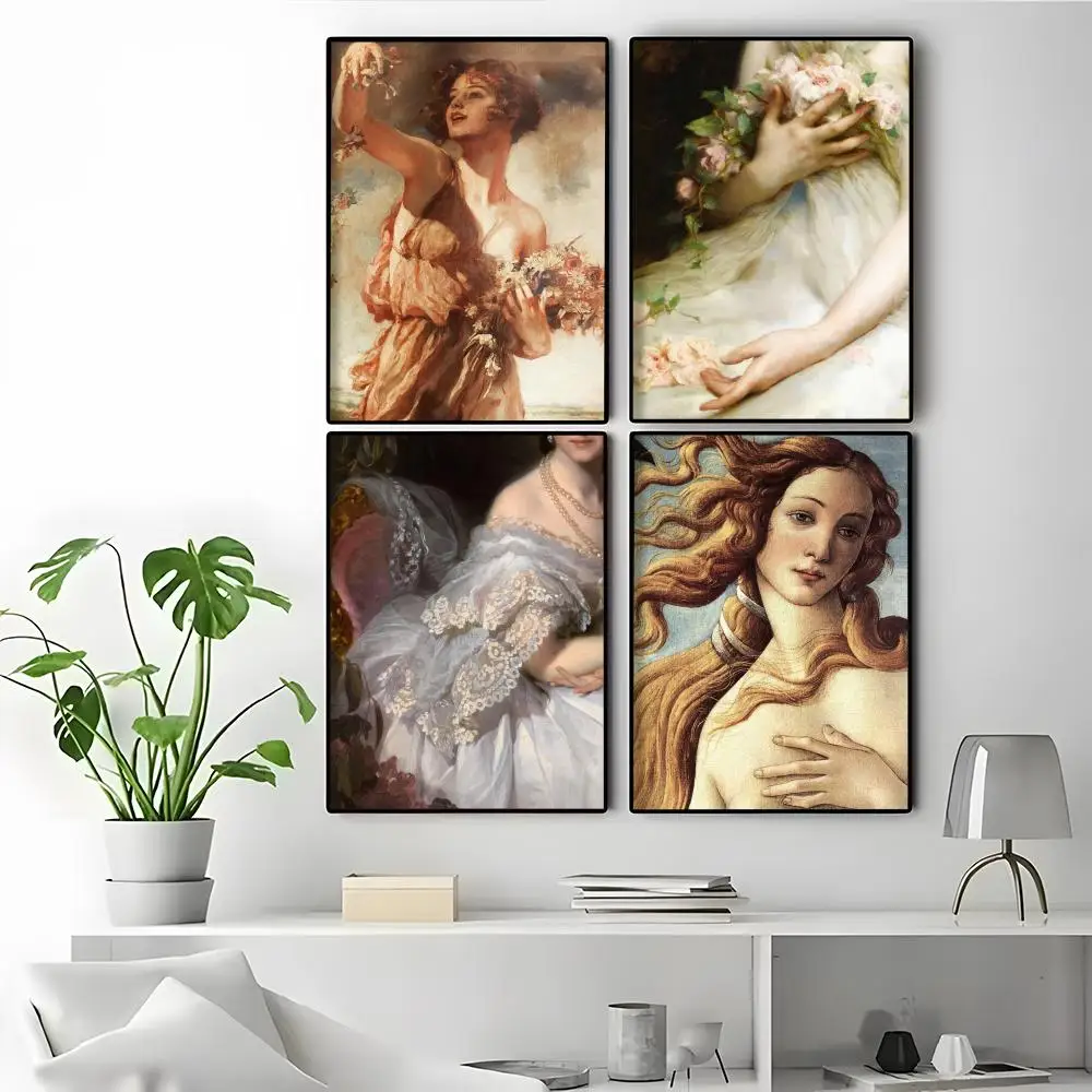 Renaissance Art Painting Pattern Classic Movie Girls Bedroom Decor Teen Boy Gift Best Selling Decor Poster