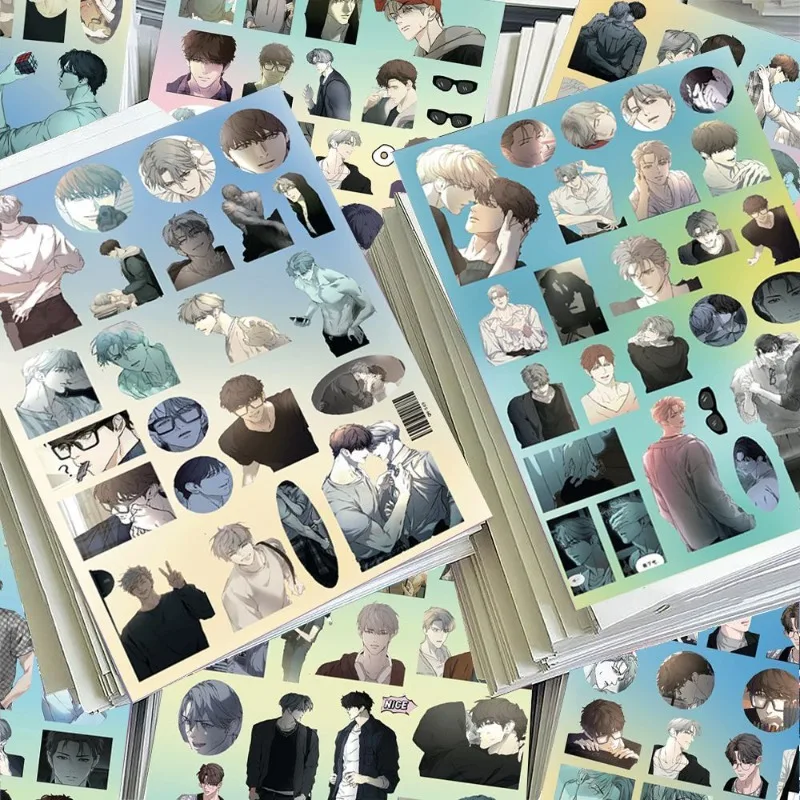 Nerd Project Anime Sticker ‌Luke Davis Andrew Young Stationery Stickers Cartoon Handbook Water Proof Student School Supplies