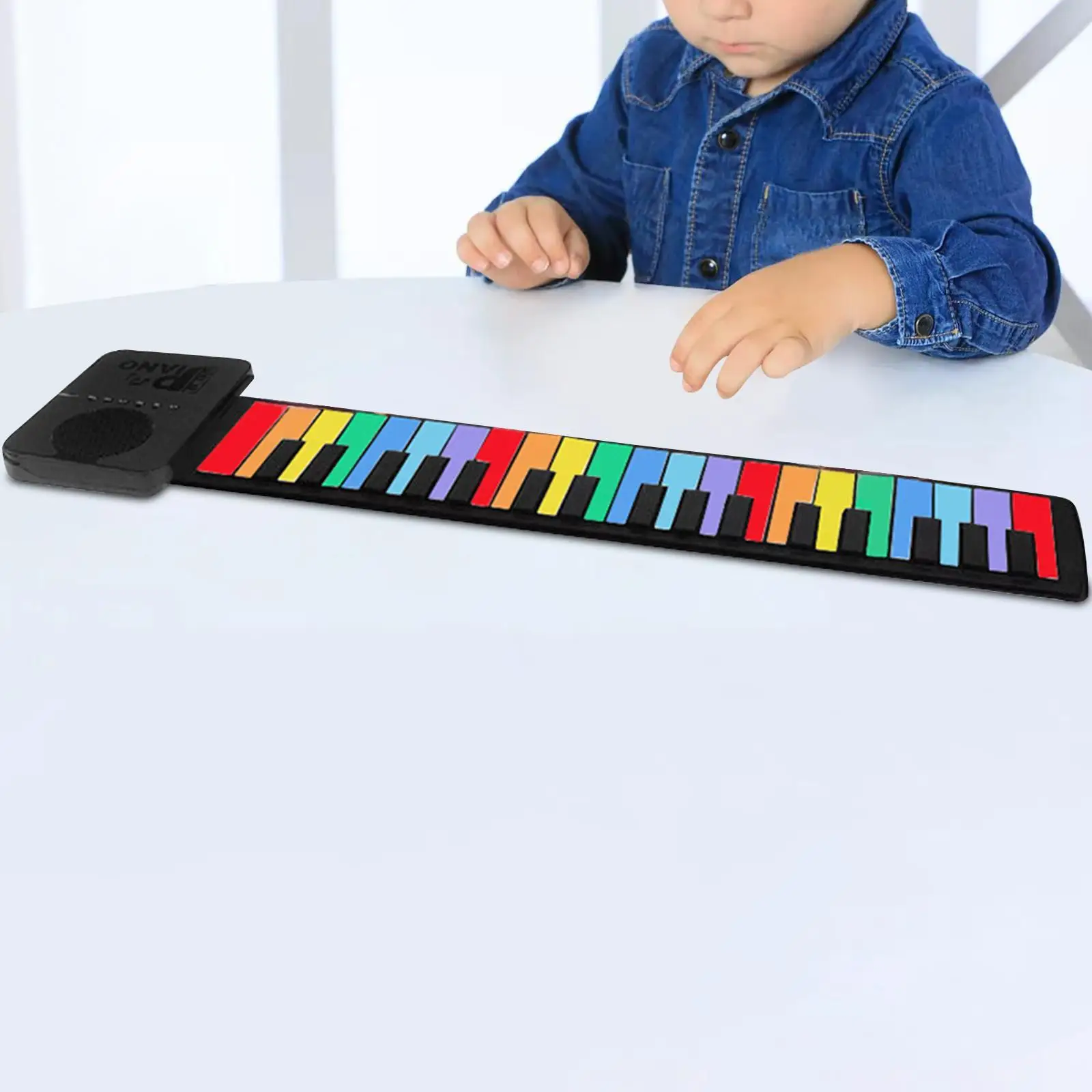 

37 Key Roll up Piano,Electric Piano Keyboard,Kids Hand Roll Piano,Electric Hand Roll Piano Keyboard for Programming,Children