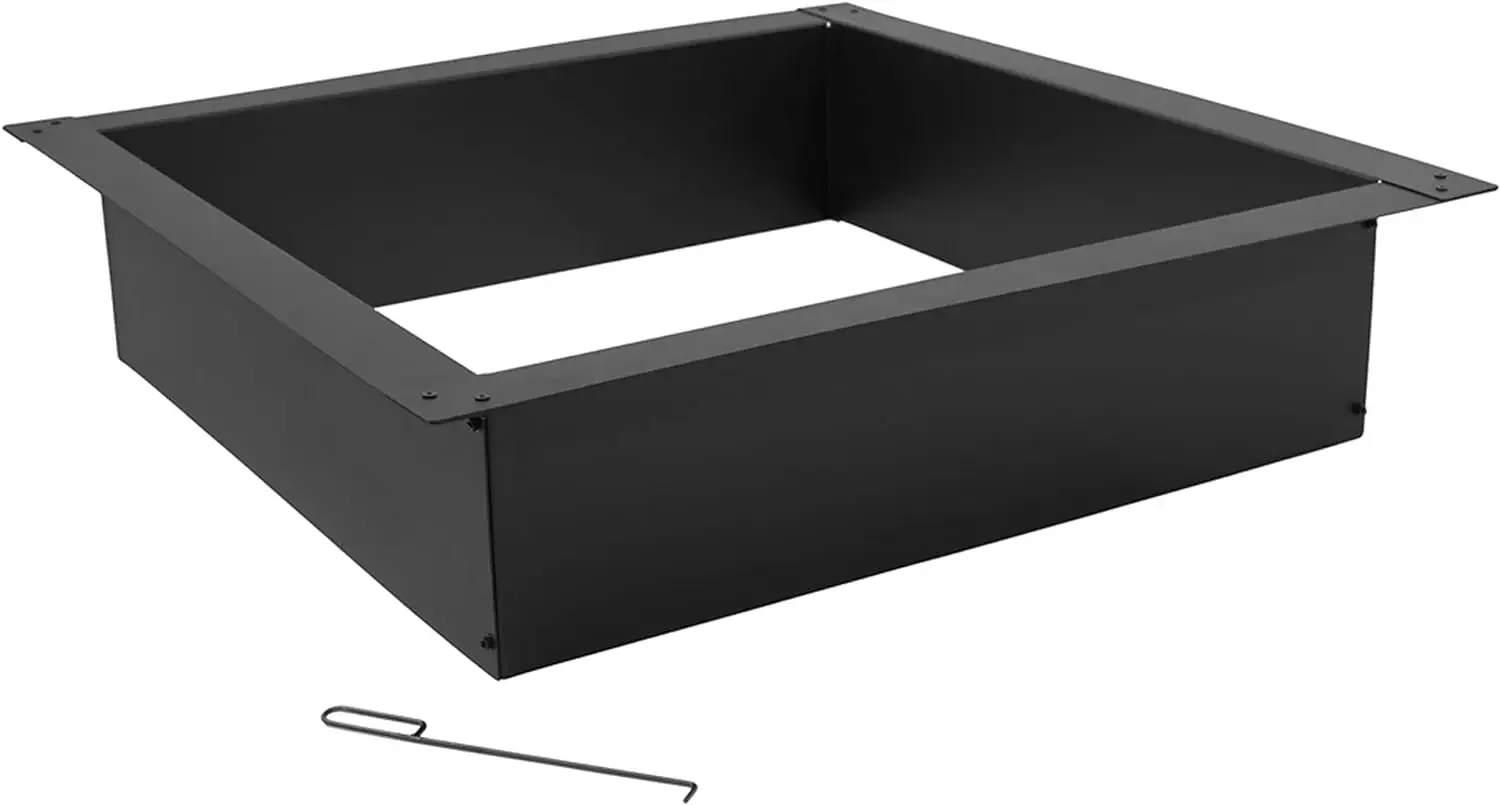 

Steel Square Above-/In-Ground Fire Pit Insert - 42-Inch Outer Diameter (36-Inch Inner Diameter)