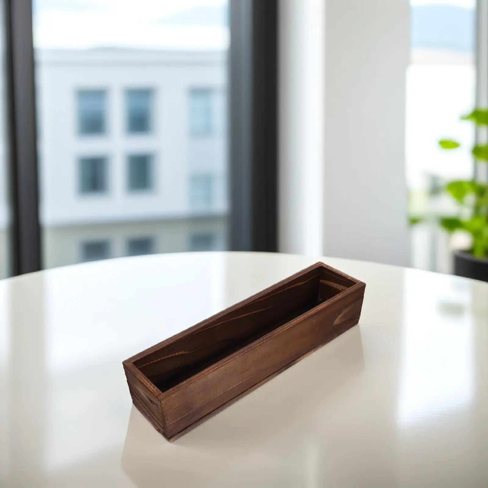 

Wooden Flower Pot Rectangle Planter Durable Wood Succulent Bonsai Pots Cactus Planters Window Boxes