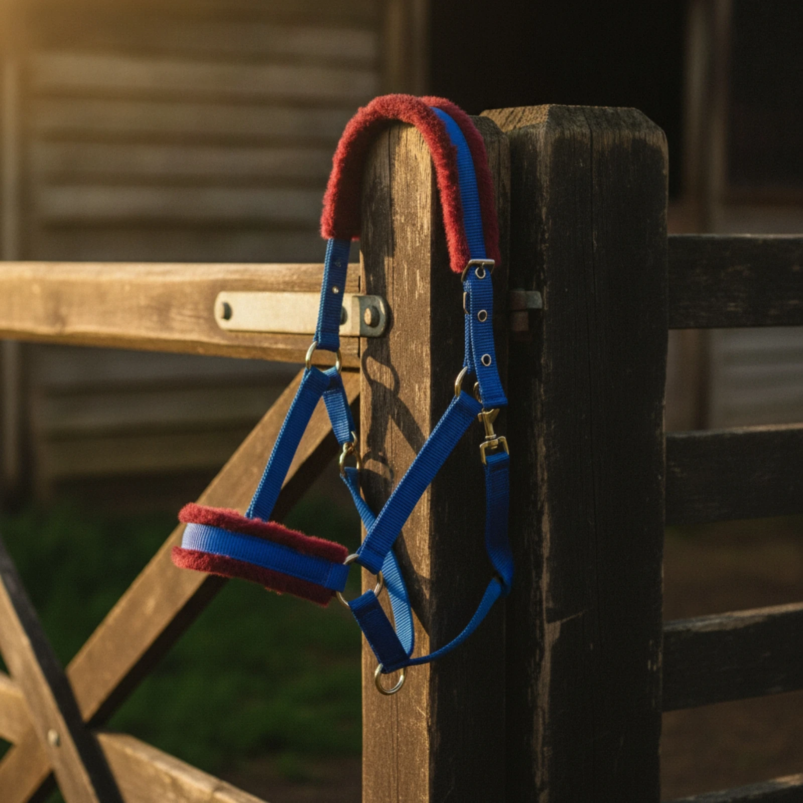 Horse Halter Cushioned Padded Halter Tack Heavy-Duty Easy Care for Equestrians, Turnout, Training