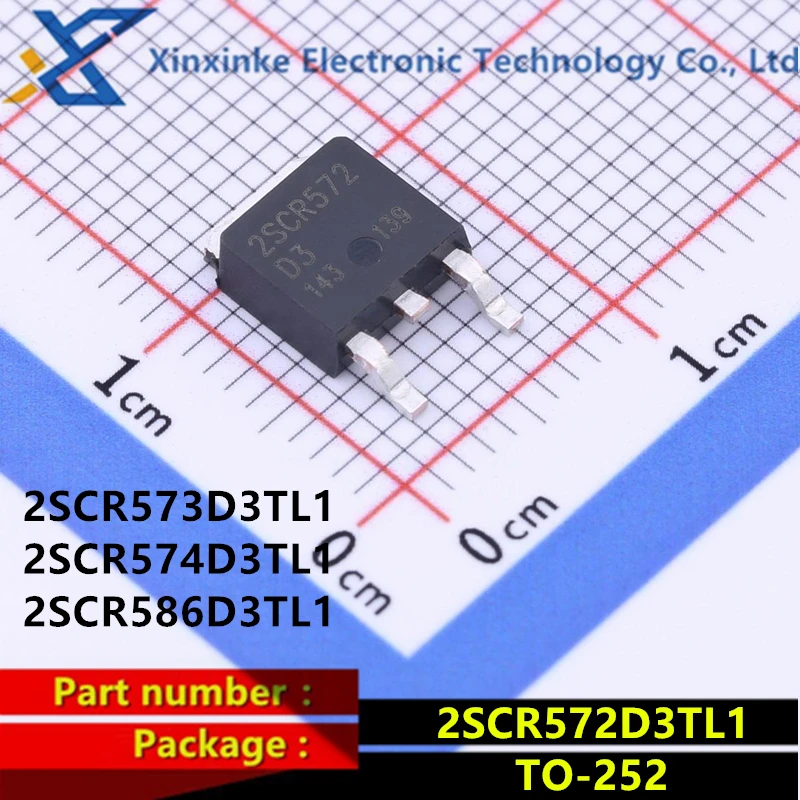 5PCS 2SCR573D3TL1 2SCR573D3 2SCR574D3TL1 2SCR574D3 2SCR586D3TL1 2SCR586D3 2SCR572D3TL1 2SCR572D3 TO-252 Triode BJT