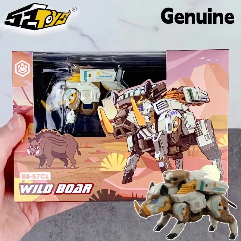 En Stock, 52 juguetes genuinos, caja de bestia, jirafa Chimelong, pulpo, jabalí, búho, Mecha, juguete de transformación, figura de acción, modelo, regalo para niños