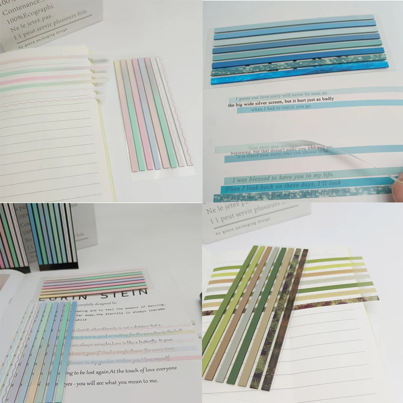 160Sheets Stickers Transparent Bookmarkers Index Tabs Flags Sticky Note Stationery Tab Memo Pad School Posted It Office Supplies