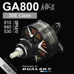 Dualsky GA800 MKII 530KV/640KV/810KV motore Brushless ad alta potenza per aereo 3D ad ala fissa, motore a benzina 30E-40E