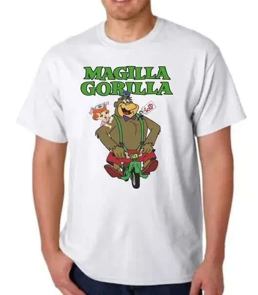 MAGILLA GORILLA OGEE RIDING T SHIRT TEE CARTOON TV SHOW HANNA BARBERA TOTAL