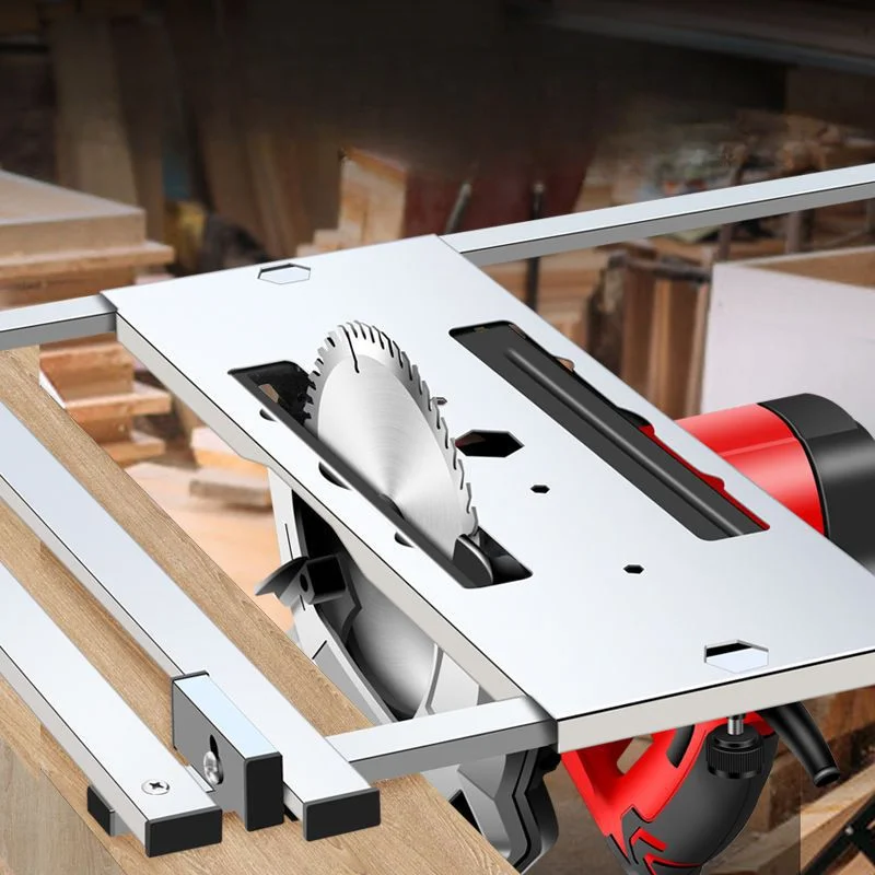 Imagem -03 - Multifuncional Woodworking Machine Tool Guia para Serra Circular Trilha de Corte de Cerâmica Router Trimmer Fresagem de Mesa Acessórios