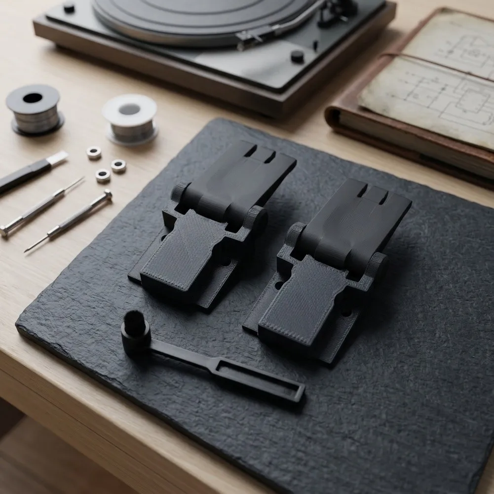Hinges for For KENWOOD For 67F Turntable Dust Cover with Brush for Standard Size Vinyl Player Cover Mechanism Compatibility