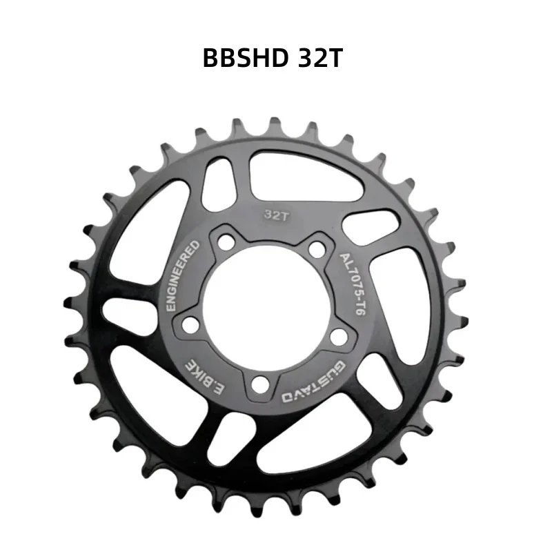 

GUSTAVO кольцо цепи электрического велосипеда, алюминиевое 32T 34T 36T 38T, звездочка для Bafang M625 BBSHD 1000 Вт, средний двигатель