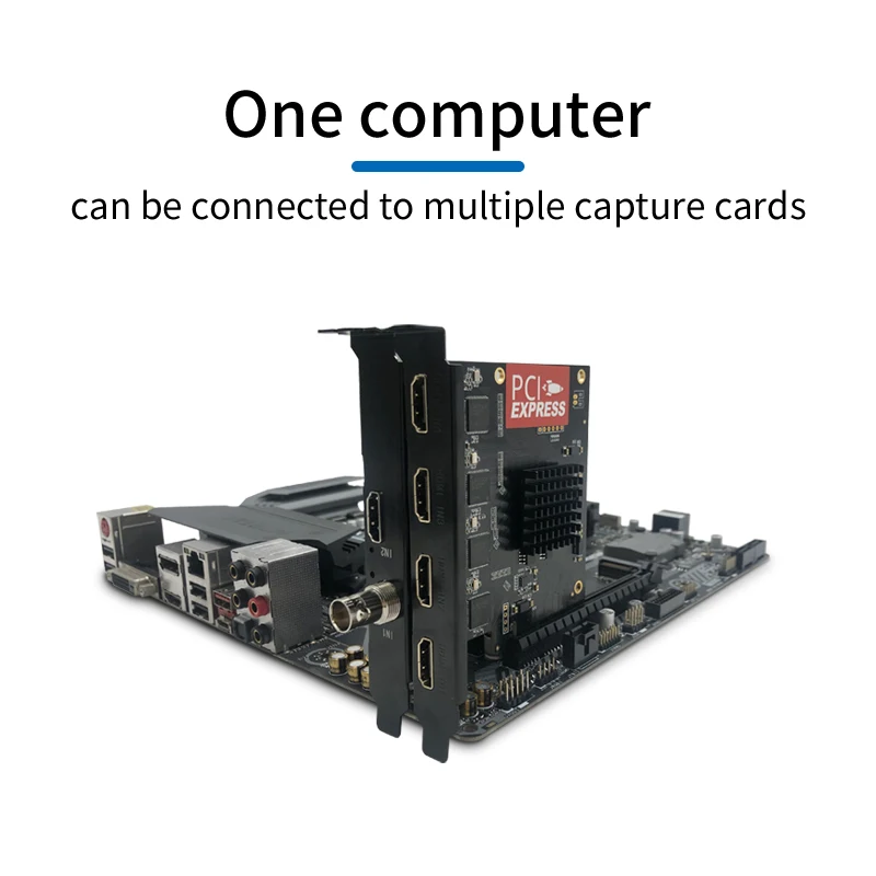 PCI اكسبرس بطاقة فيديو عالية الدقة 1080p/60fps - 4 قناة HDMI متوافق لعبة بث مباشر البث OBS vMix Wirecast xسبليت