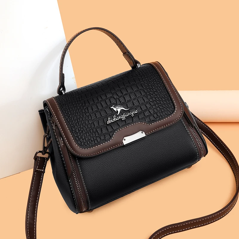 High Quality Leather Small Bucket Shoulder Bags for Women 2021 New Messenger Bags with Strap Designer Crossbody Bag Sac A Main