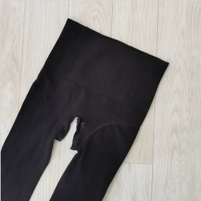Heren Winter Puur Katoen Verdikt en Fluwelen Thermische Broek Hoge Taille Buik Strakke Visgraten Open Kruis Panty Panty
