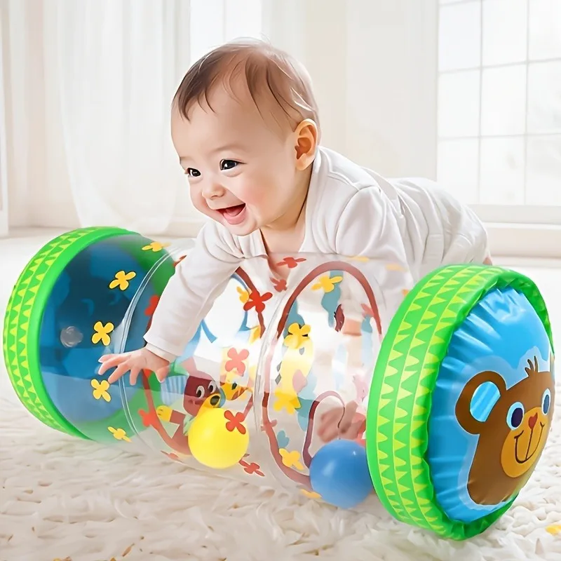 Baby Crawling Toys Inflatable PVC  Encourage Crawling Early Developing Baby Activities Use Tambourines and Balls to Roll
