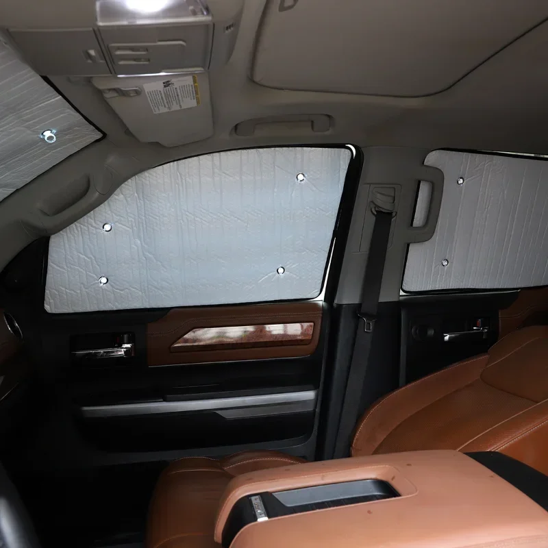 Aluminum Foil Silver Car Front Windshield Full Window Glass Sun Protection Parasol Car Accessories For Toyota Tundra 2007-2021
