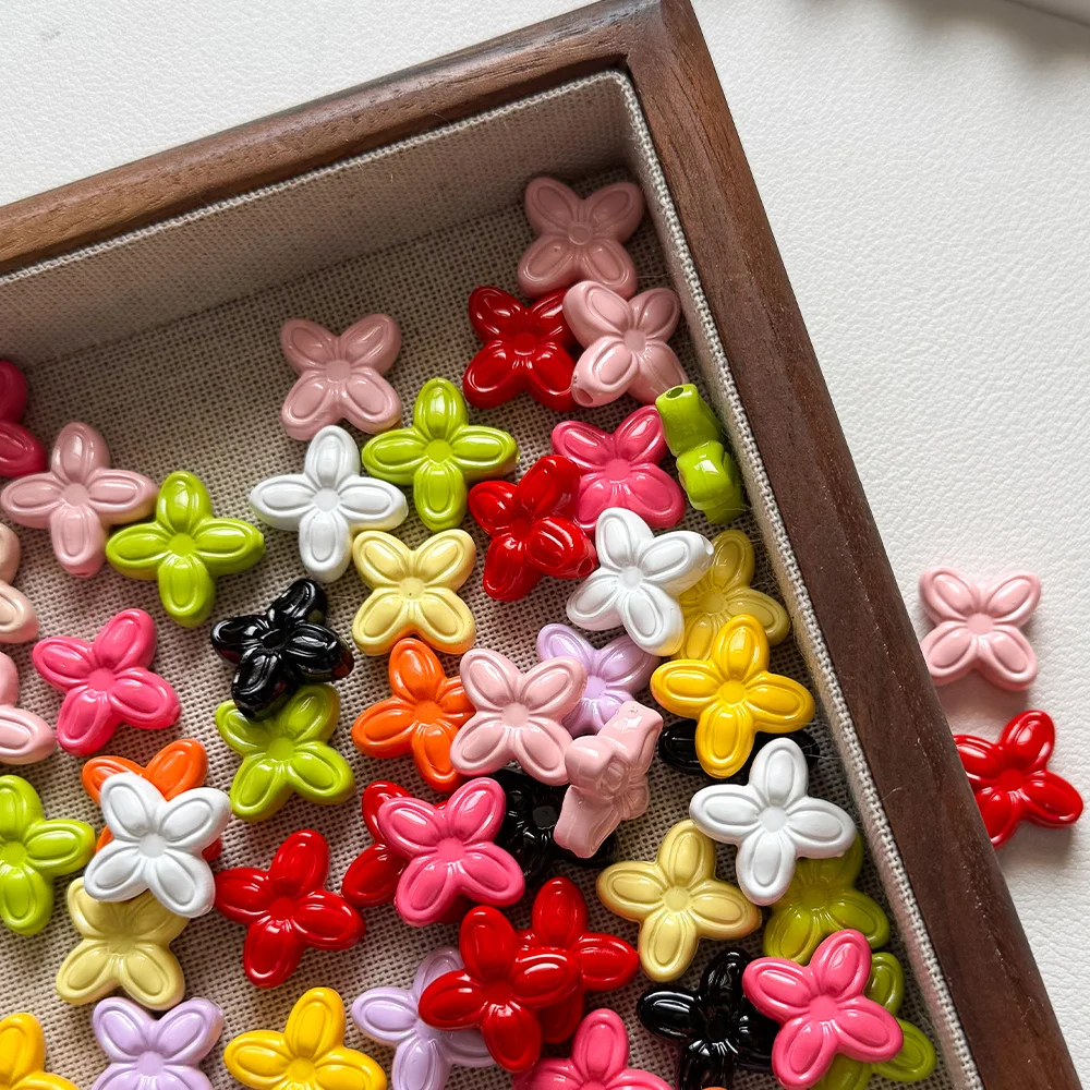 

Cordial Design 200Pcs 17*17MM DIY Beads/Luminous Paint Effect/Hand Made/Jewelry Findings/Flower Shape/Acrylic Bead #18243