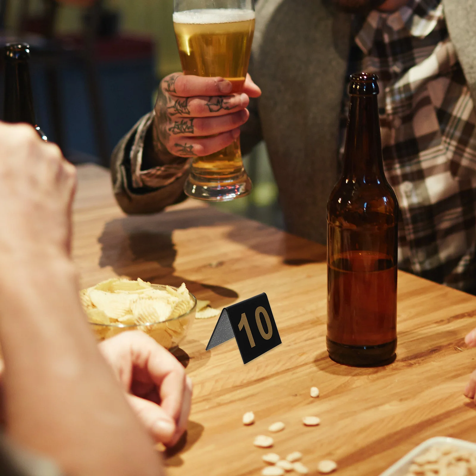 

12Pcs Reusable Number Markers Set Table Tent Numbers for Game Detective Scene Decor Crime Scenes Investigation Props