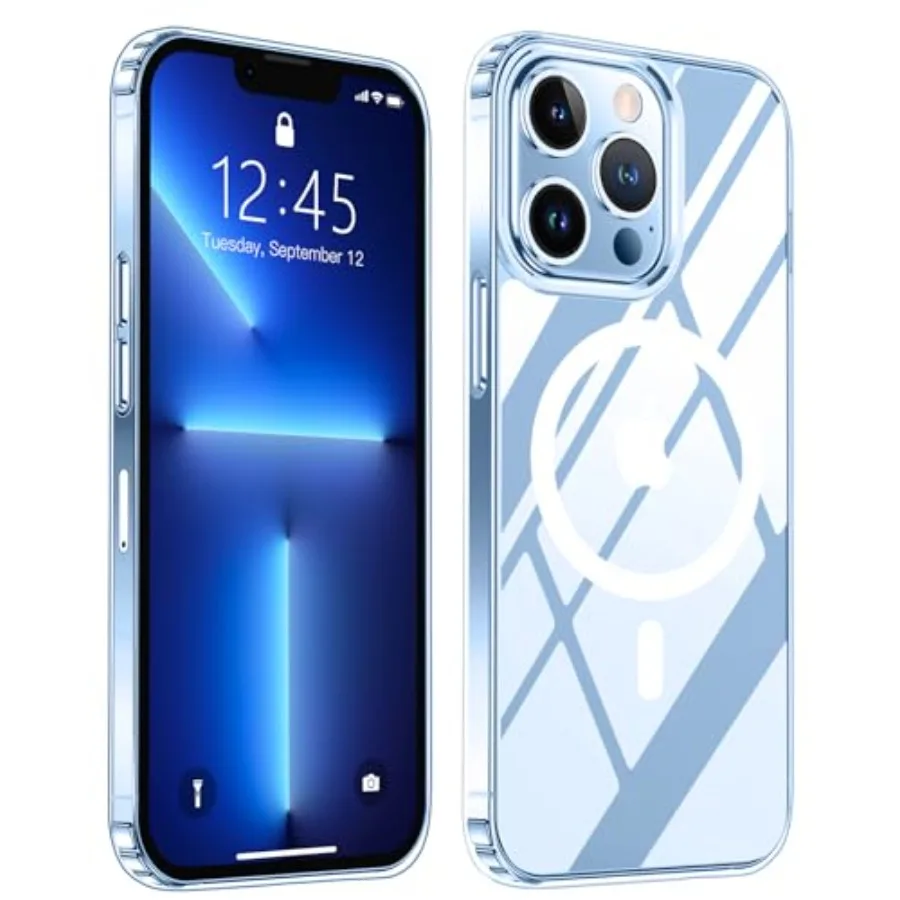 

Magnetic for iPhone 13 Pro Max Case with Military Grade Drop Protection and Slim Shockproof Design Clear Phone Case