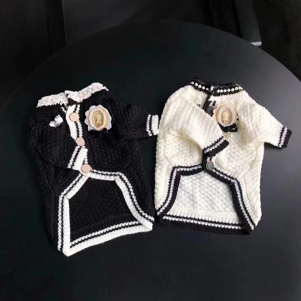 New Fashion Pet Sweater Luxury Top Material Production Comfortable and Soft French Bulldog Schnauzer Dog Clothes Pet Supplies