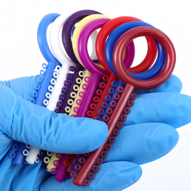 Dental Orthodontic Ligature Ties Colorful Bands Elastomeric Ligating Ring for Teeth Braces Dentistry Treatment