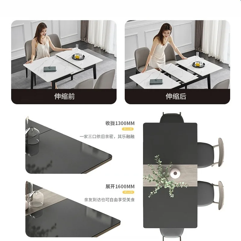 Multifunctional Heavy‑Duty Dining Table Slide Rail Two‑Way Telescopic Folding Automatic Lifting Guide Furniture Hardware