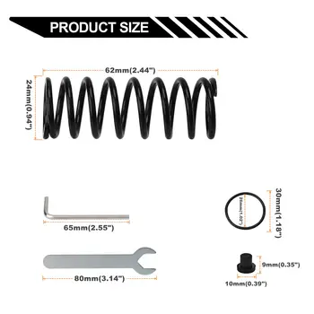 Nová sada 3 pružin brzdového pedálu pro Logitech G25 G27 G29 G920 volant, černá pružina brzdového pedálu s nástrojem 8 nejlepší prodej samolepky na volant logitech g29 - №6