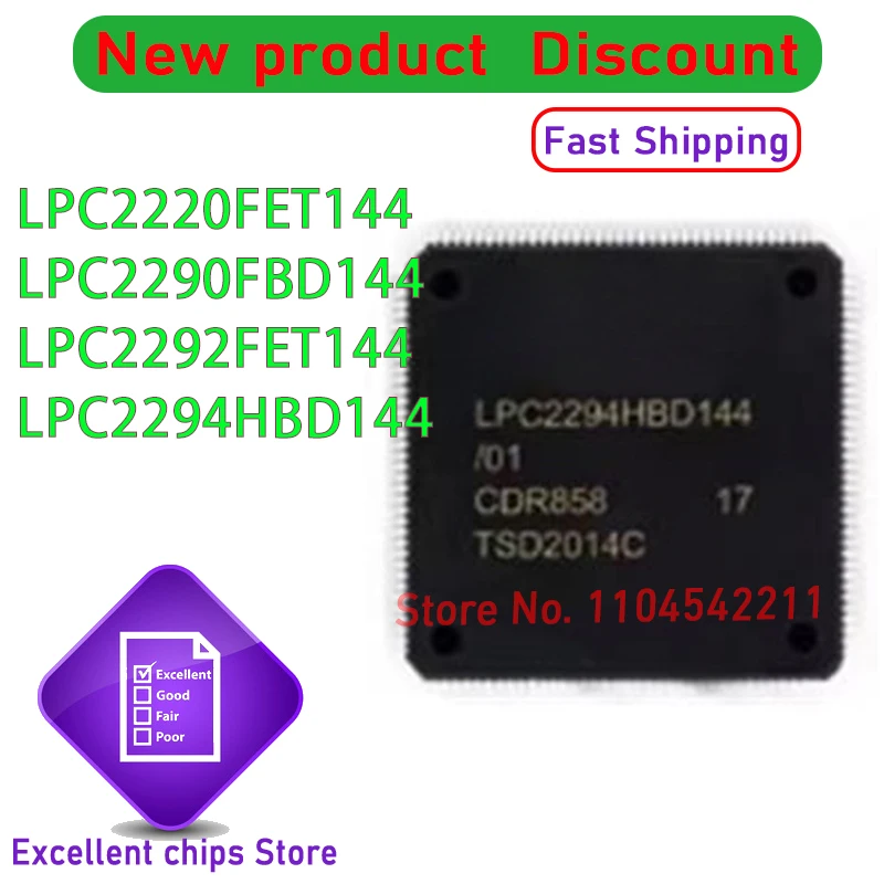 

1 шт./лот, новый оригинальный LPC2220FET144 LPC2290FBD144 LPC2292FET144 LPC2294HBD144 QFP-144 в наличии
