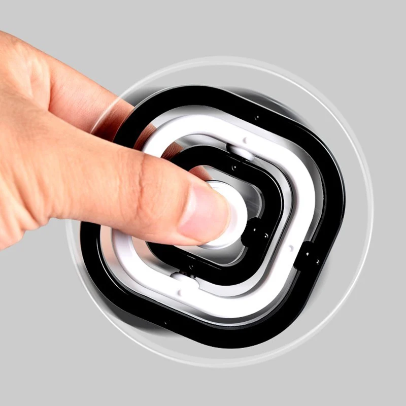 3d flip fidget spinner brinquedo infinito flip girando topo brinquedo adulto antiestresse mão spinner brinquedo alívio do estresse crianças giroscópio presente