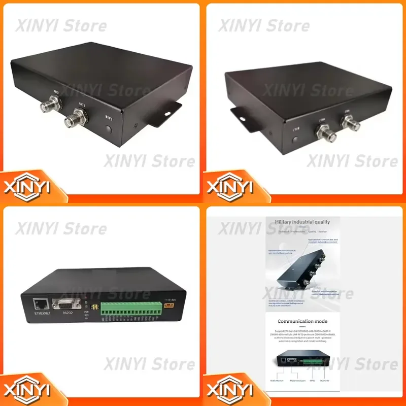 Fixed RFID Tag Reader Dual Channel UHF Reader for Inventory Management Warehouse Logistics Asset Tracking